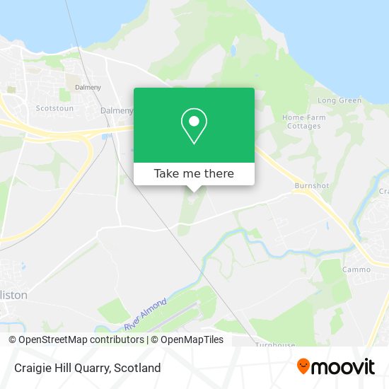 Craigie Hill Quarry map