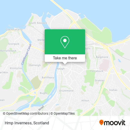 Hmp Inverness map