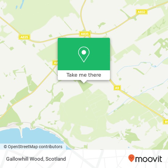Gallowhill Wood map