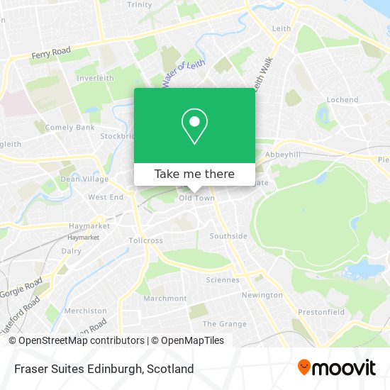 Fraser Suites Edinburgh map