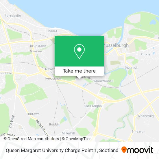 Queen Margaret University Charge Point 1 map