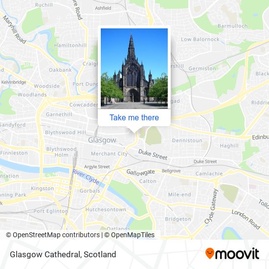 Glasgow Cathedral map