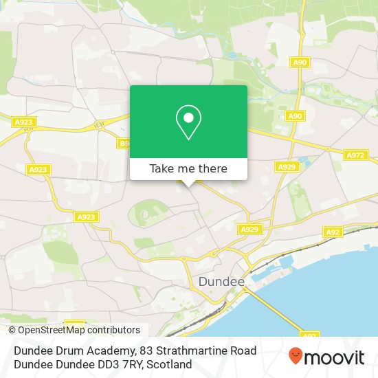 Dundee Drum Academy, 83 Strathmartine Road Dundee Dundee DD3 7RY map