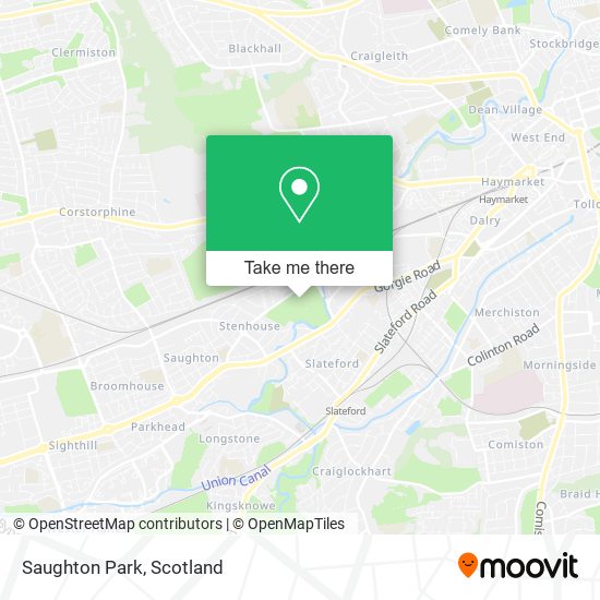 Saughton Park map
