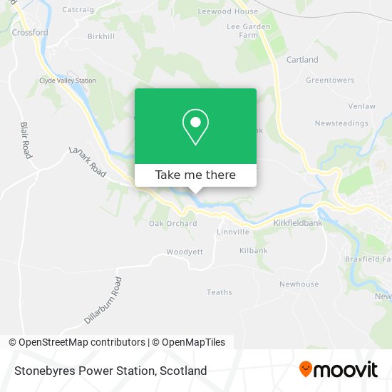 Stonebyres Power Station map