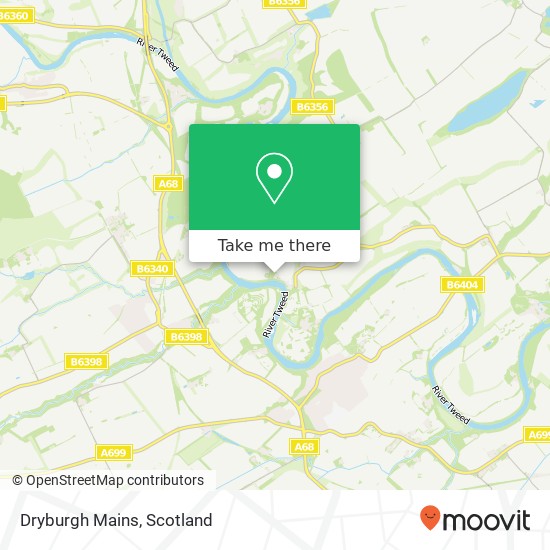 Dryburgh Mains map
