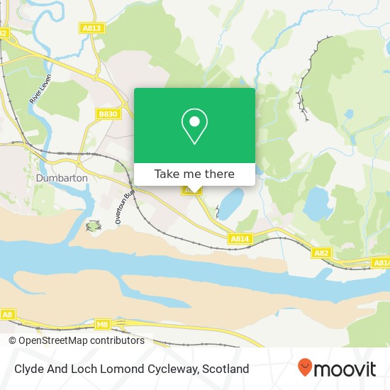 Clyde And Loch Lomond Cycleway map