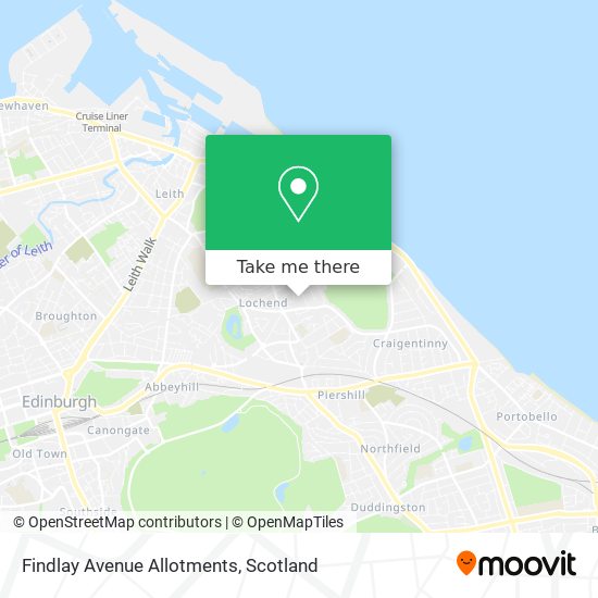 Findlay Avenue Allotments map