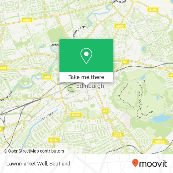 Lawnmarket Well map