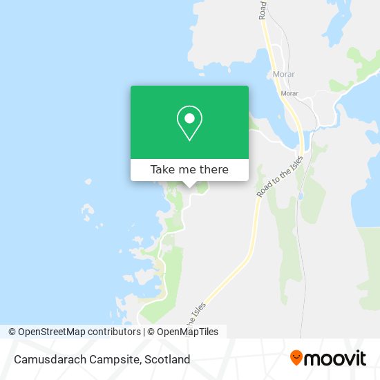 Camusdarach Campsite map