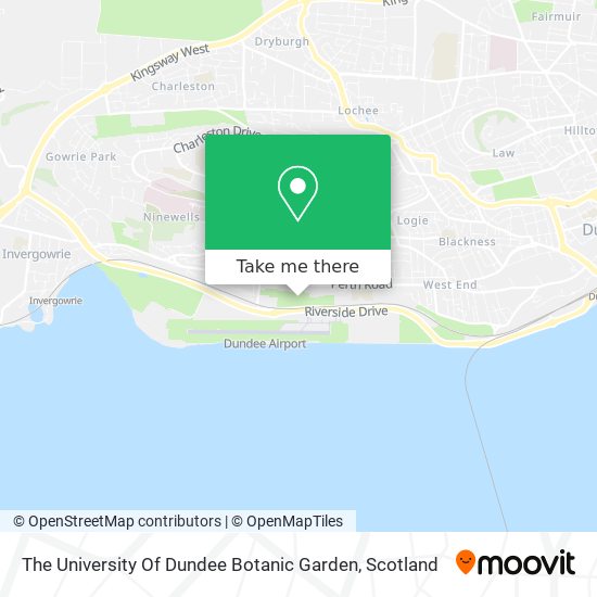 The University Of Dundee Botanic Garden map