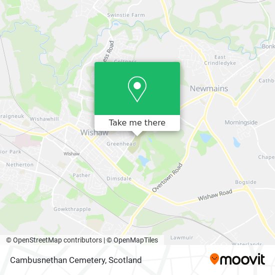 Cambusnethan Cemetery map