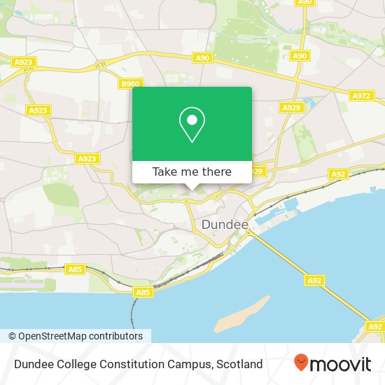 Dundee College Constitution Campus map