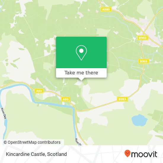 Kincardine Castle map