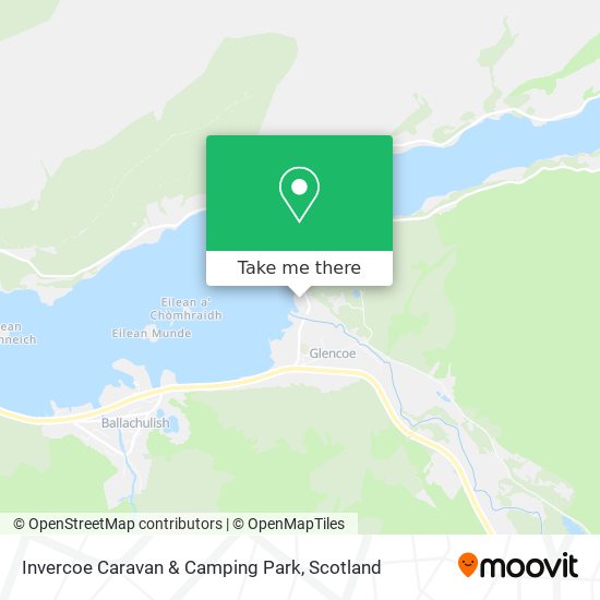 Invercoe Caravan & Camping Park map