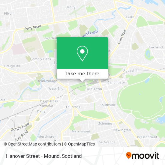 Hanover Street - Mound map