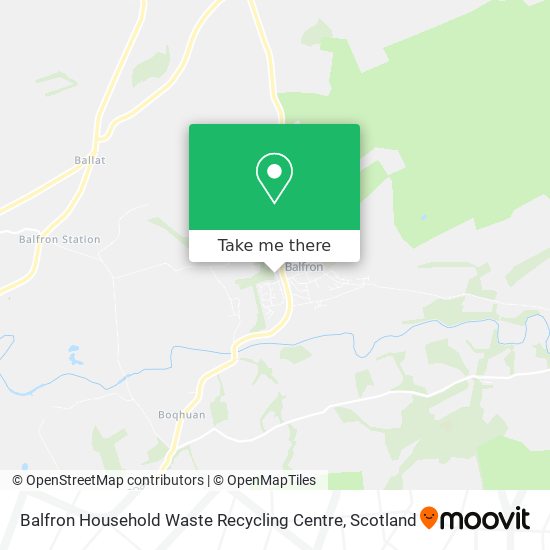 Balfron Household Waste Recycling Centre map