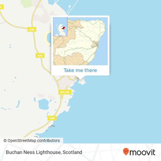 Buchan Ness Lighthouse map