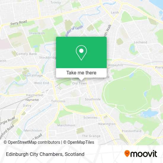 Edinburgh City Chambers map
