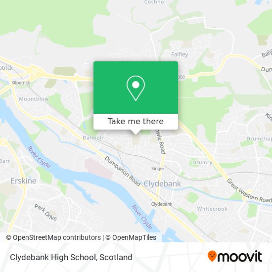Clydebank High School map