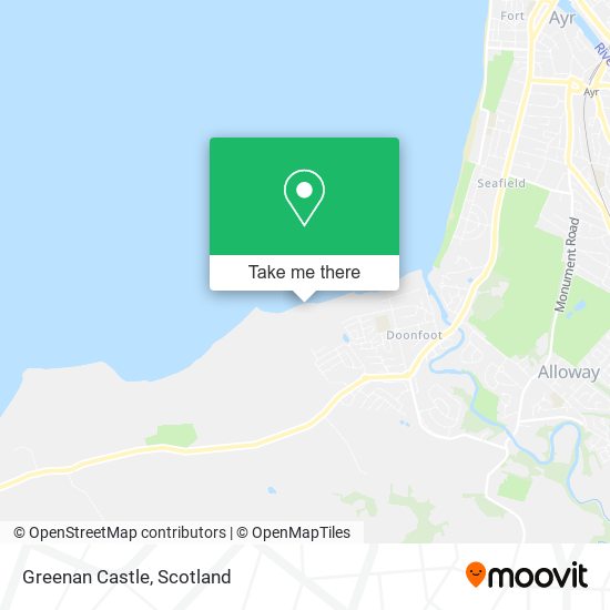 Greenan Castle map