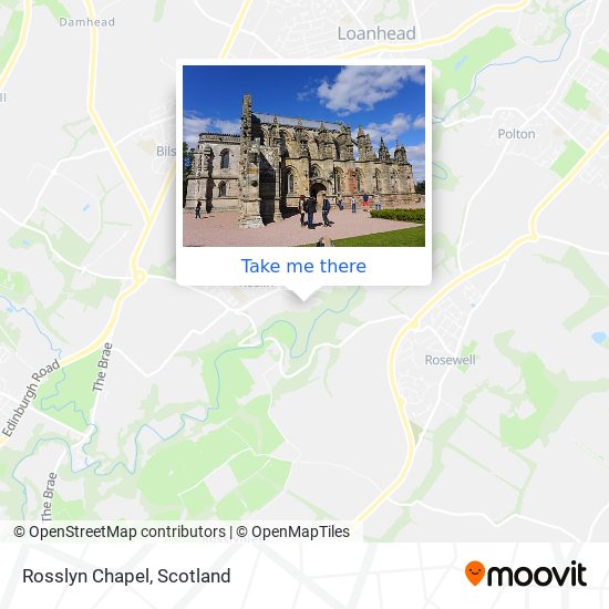 Rosslyn Chapel map