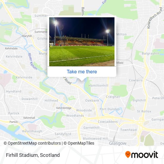 Firhill Stadium map