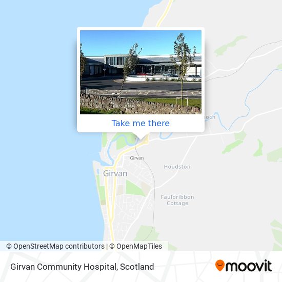 Girvan Community Hospital map