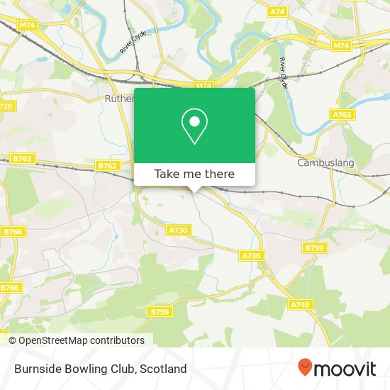 Burnside Bowling Club map