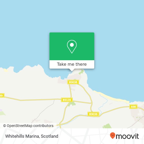 Whitehills Marina map