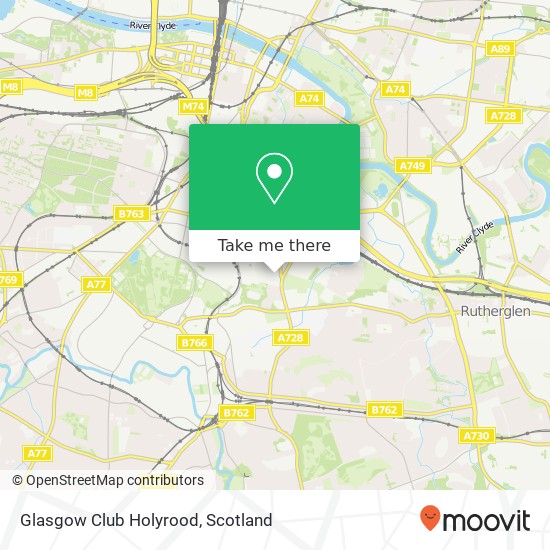 Glasgow Club Holyrood map