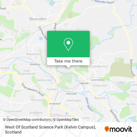 West Of Scotland Science Park (Kelvin Campus) map