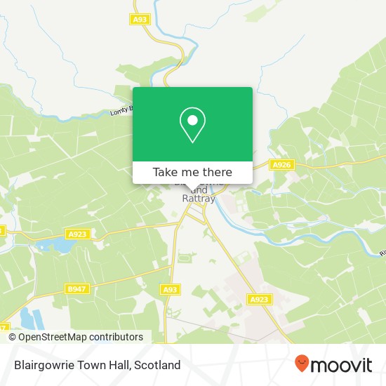 Blairgowrie Town Hall map