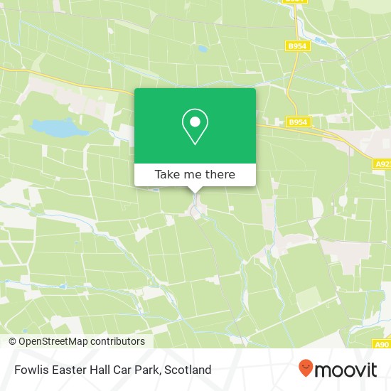 Fowlis Easter Hall Car Park map
