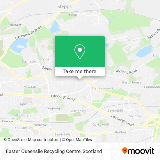 Easter Queenslie Recycling Centre map