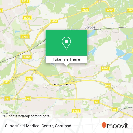 Gilbertfield Medical Centre map