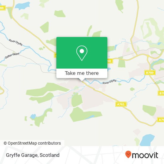 Gryffe Garage map
