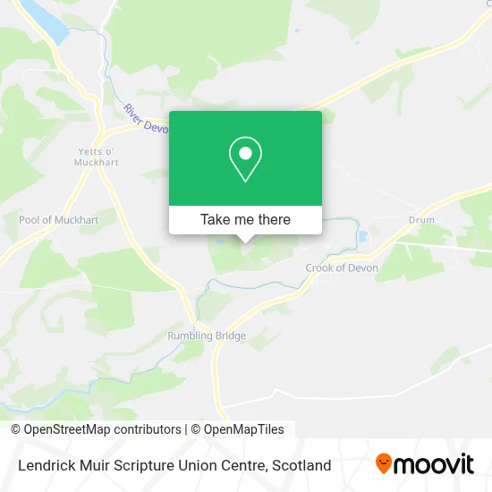 Lendrick Muir Scripture Union Centre map