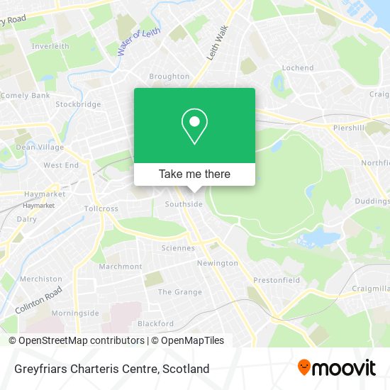 Greyfriars Charteris Centre map