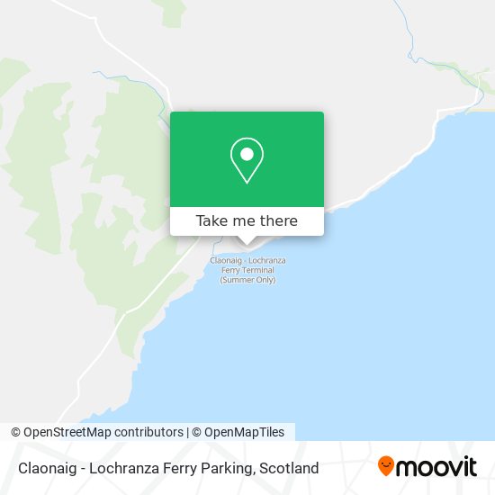 Claonaig - Lochranza Ferry Parking map
