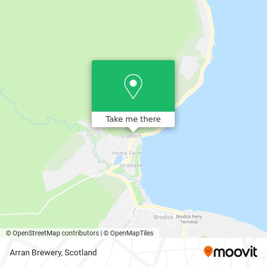 Arran Brewery map