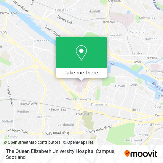 The Queen Elizabeth University Hospital Campus map