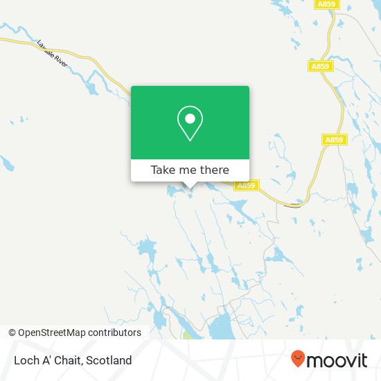 Loch A' Chait map