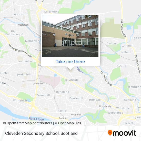 Cleveden Secondary School map