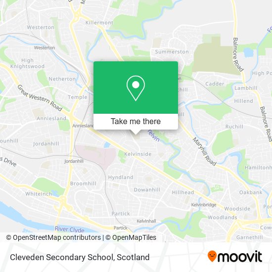Cleveden Secondary School map