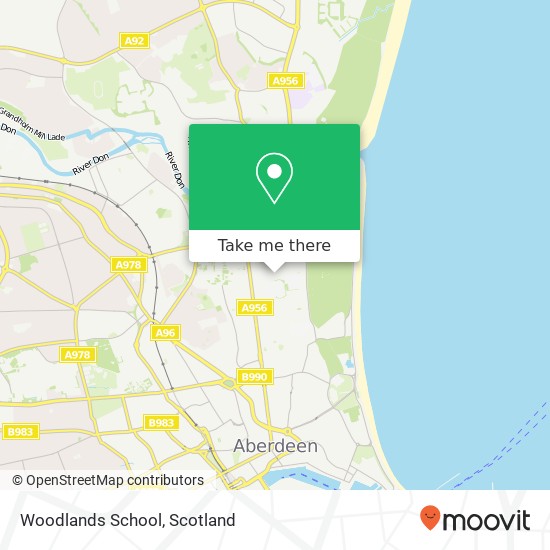 Woodlands School map