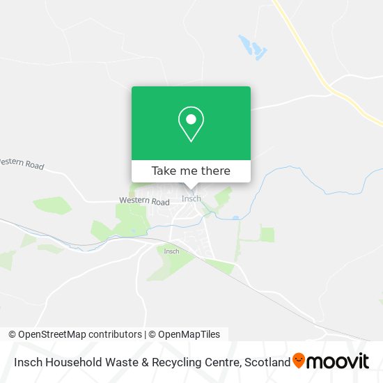 Insch Household Waste & Recycling Centre map