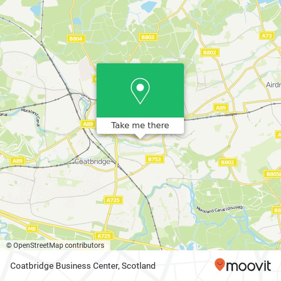Coatbridge Business Center map
