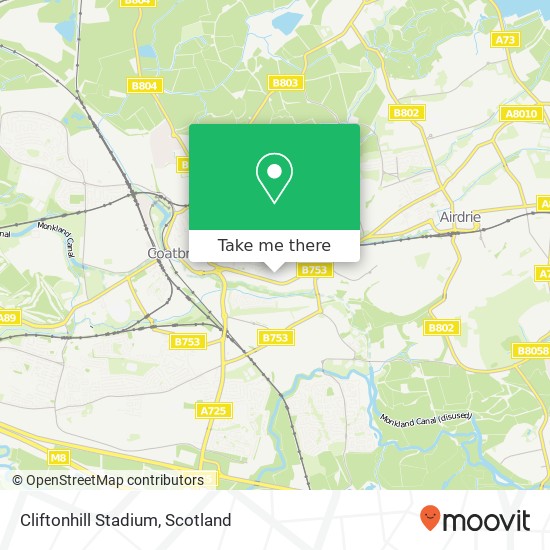 Cliftonhill Stadium map