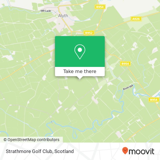 Strathmore Golf Club map